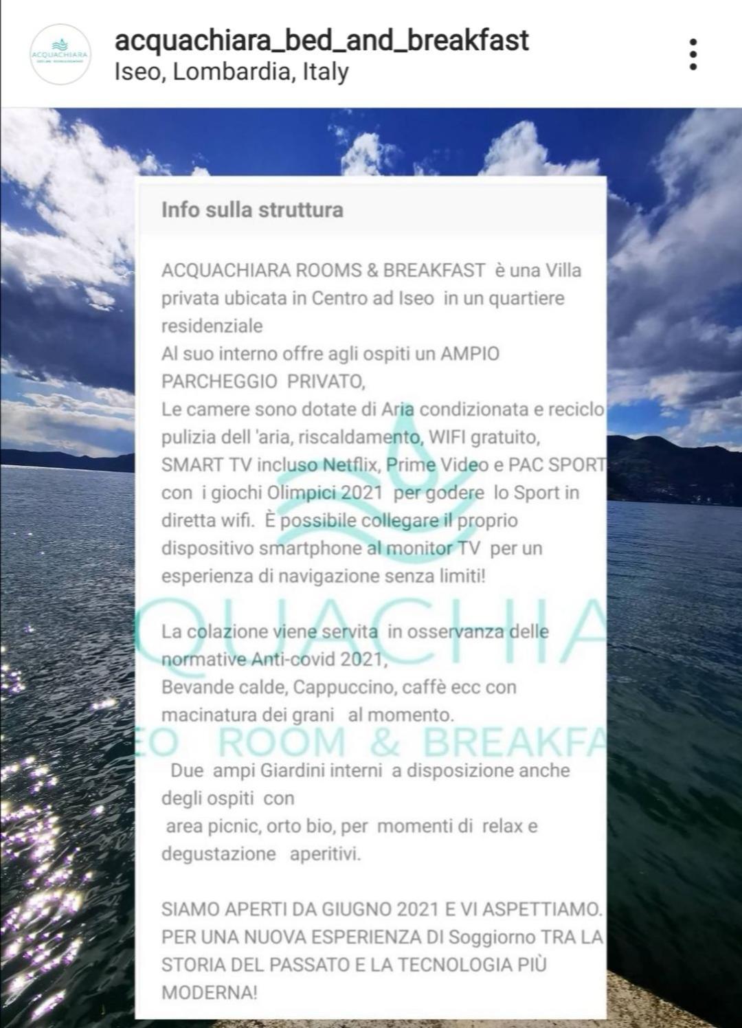 Acquachiara Iseo Deluxe Bed & Breakfast Iseo Center With Garden And Parking Inside Foresteria Стая снимка